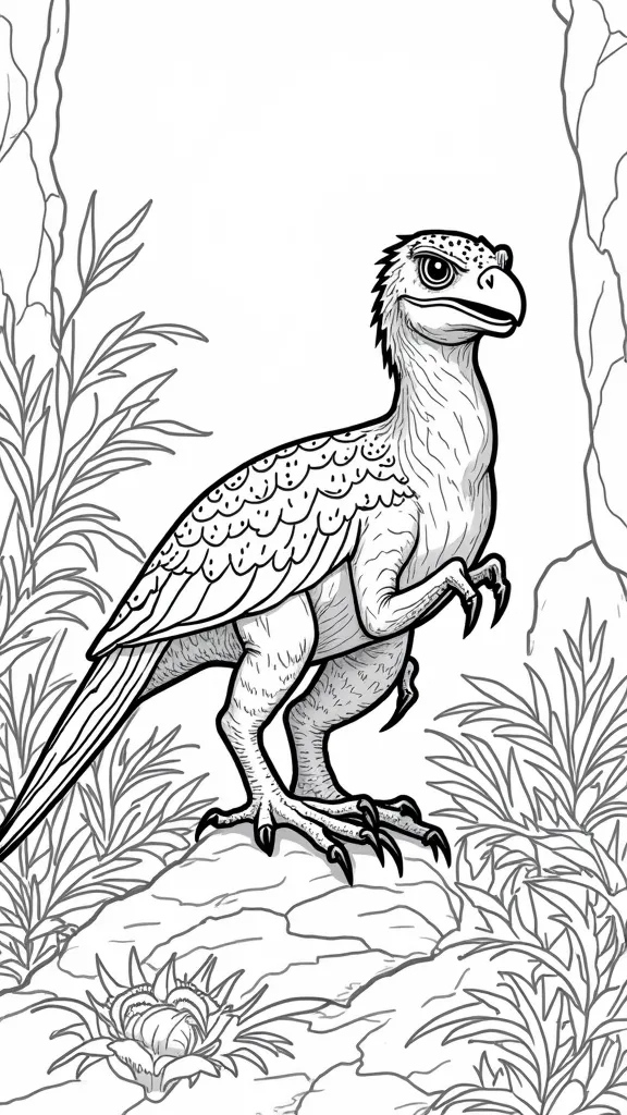 raptor blue coloring page